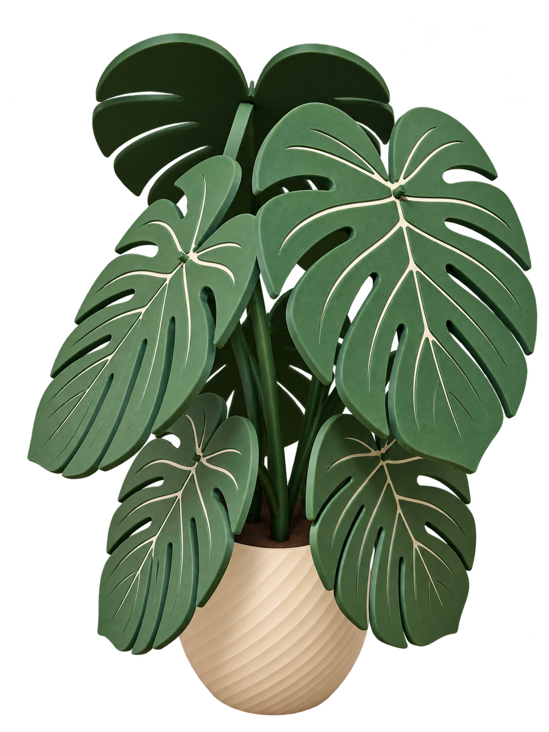 Monstera decorativa porta vasos